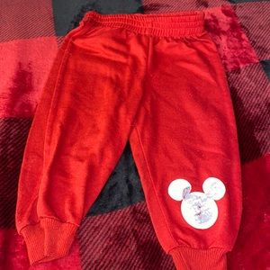 Red Mickey stretchy pants